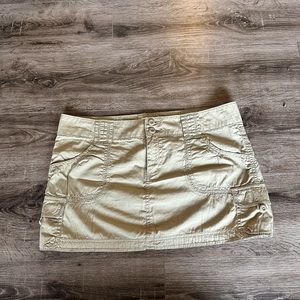 Khaki Mini Skirt